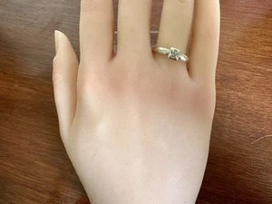 Vintage 14k Yellow White Gold Diamond Engagement Ring DAMAGED Sz 7.75 - Picture 1 of 8