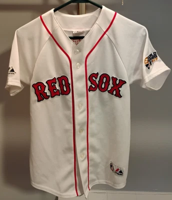 MLB 2007 World Series Boston Red Sox David Ortiz 34 Jersey Kid's M Majestic - Image 1 of 4