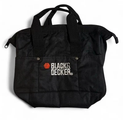 BLACK & DECKER TOOL BAG WITH ZIPPER CLOSURE LOTS OF POCKETS AND HAND STRAPS - Image 1 of 4