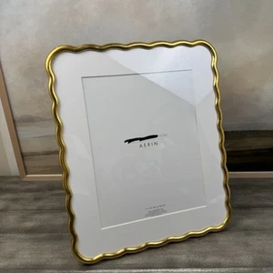 AERIN x Williams Sonoma Home Wave Galerierahmen 11”x14” Goldrand Abgenutzt Lesen - Bild 1 von 15