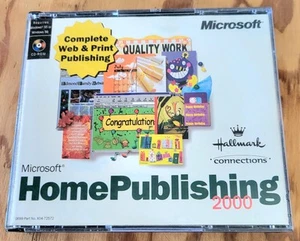 Microsoft Home Publishing 2000 Hallmark Connections PC Computer 3 Disc - Photo 1/7