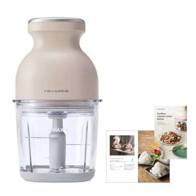 recolte Cordless Capsule Cutter Bonne Chopper Food Processor White RCP-7(W) - Image 1 of 4