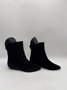 Women’s Isabel Marant Sprati Suede Ankle Boots Black Size 37 - Picture 1 of 5