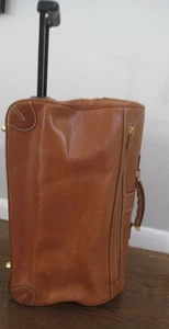 Dell'ga Milano Luxus Reisetasche mit Rollen Seesack Sattel hellbraun 2 Rollen A++ - Bild 1 von 10