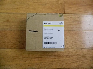2019 ORYGINALNY ŻÓŁTY ZBIORNIK ATRAMENTOWY CANON PFI-307Y IMAGEPROGRAF IPF830/840/850 ZAPIECZĘTOWANY - Zdjęcie 1 z 1