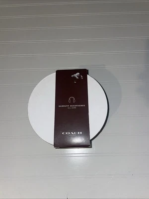 COACH Black Signature Shearling Logo Ear Muffs Detachable Earphones W/ Box - Image 1 of 4