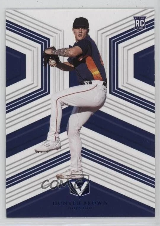 2023 Panini Chronicles Vertex Blue /25 Hunter Brown #24 Rookie RC - Image 1 of 2