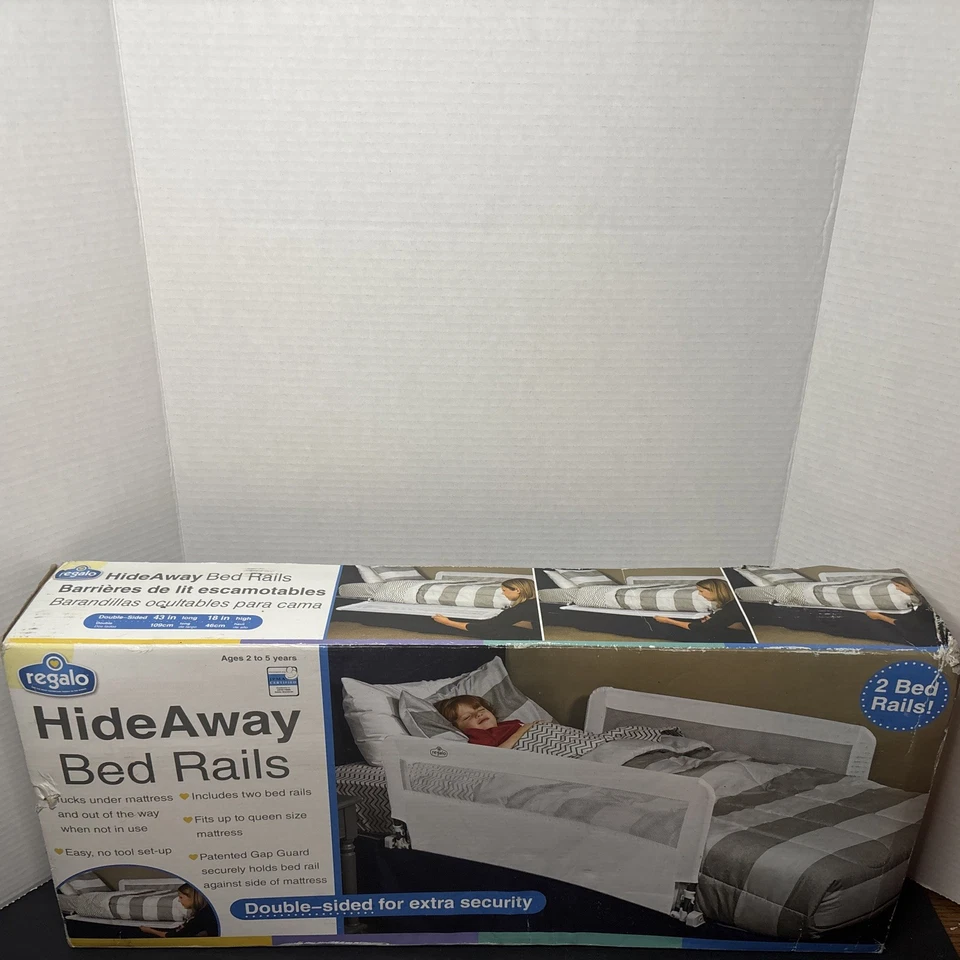 NUEVO EN CAJA “Regalo” Rieles de cama escondidos (2 rieles de cama incluidos en caja) Edad 2-5 Foto 1 de 4