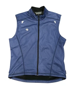 Vintage Mountain Hardwear Mens L Windstopper Cycling Vest Blue USA Made Outdoors - Picture 1 of 12