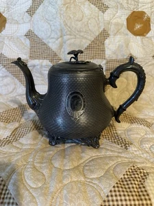 Vintage viktorianischer Stil, Stacey & Söhne Zinn Teekanne mit verzierten Details - Bild 1 von 12