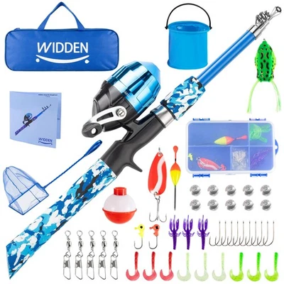Kids Fishing Pole, Portable Telescopic Kids Fishing Poles for Boys and Girls,... - Image 1 of 4