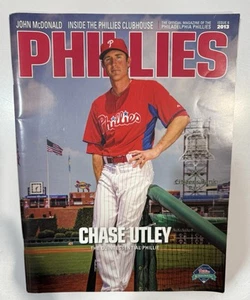 Revista del programa Philadelphia Phillies 2013 MLB Baseball Chase Utley - Imagen 1 de 2