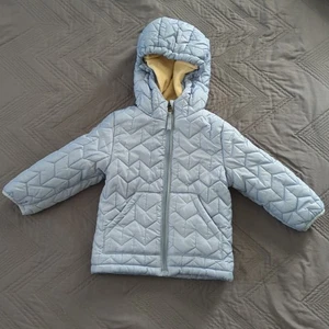 Perry Ellis Puffer Jacket Boys 2T, Fleece Lining, Blue - Picture 1 of 12