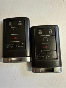 SET OEM CADILLAC ESCALADE 07-14 OEM FOB REMOTE START KEY LESS ENTRY DRIVER 1 2 - Picture 1 of 15