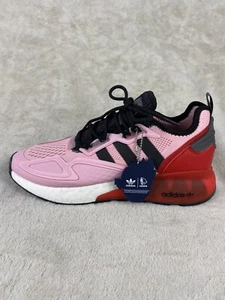 adidas x Ninja ZX 2K Boost Men's Size 9 True Pink White Core Black Red FZ0454 - Picture 1 of 10