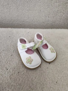 Teeny Toes Baby Girls Flat 3 White Leather Mary Jane Ballet Shoes - Picture 1 of 16