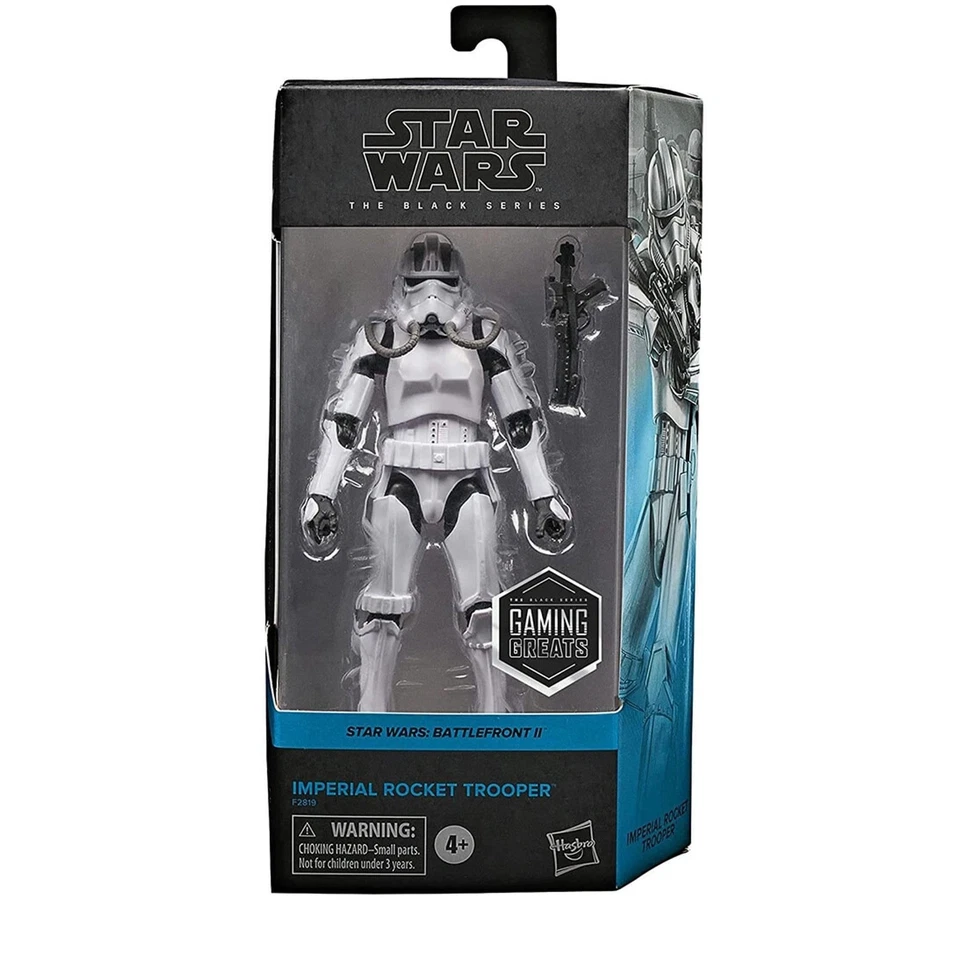Figura de juego Star Wars Battlefront II Imperial Rocket Trooper serie negra Foto 1 de 4