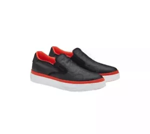 New Salvatore Ferragamo Men Driver Loafers Slip On Embossed Logo 5 6 9 12 13 - Picture 1 of 8