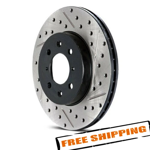 Rotor de freno delantero StopTech Sport perforado y ranurado de 1 pieza para 11-18 Lexus IS350 Foto 1 de 3