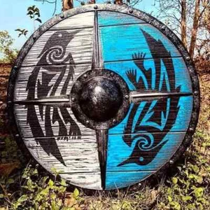 Medieval Viking Armour Shield Fully Functional Medieval wooden Shield Best Gift - Picture 1 of 5