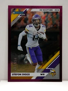 2019 Panini Donruss Stat Line Season Stefon Diggs #157 Numbered 52/102 Vikings - Picture 1 of 6