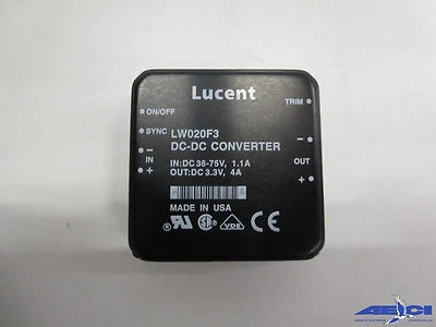 LUCENT LW020F3 POWER MODULE IN: DC 36-75V, 1.1A OUT: DC 3.3V, 4A - Image 1 of 4