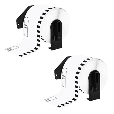 2 Roll CONTINUOUS Label Compatible for Brother DK2205 DK-2205 QL-500 QL-700 710W - Image 1 of 4