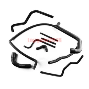 Black For 1994-98 Land Rover Defender 300TDI 300 TDI Silicone Radiator Hose Kit - Picture 1 of 7