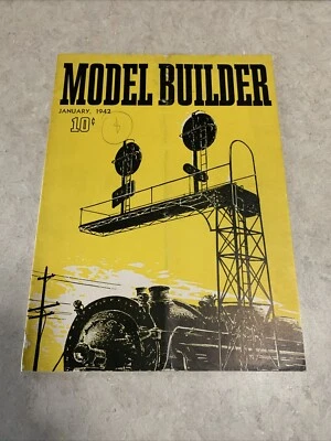 MODEL BUILDER magazine January 1942 by Lionel Vintage Model Railroad Toy Trains - Image 1 of 4