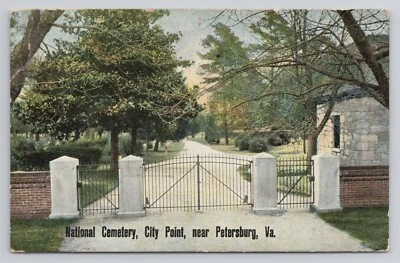 National Cemetery City Point Near Petersburg Virginia Postcard - Image 1 of 2