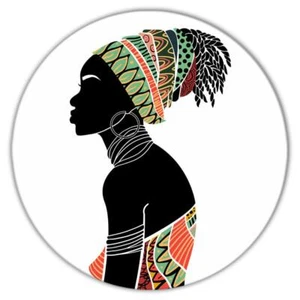 Geschenk Untersetzer: Afrikanische Frau Ethno Kunst Schwarz Kultur Ethno - Bild 1 von 10