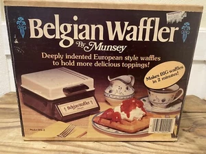 Belgian Waffler BW-2 Waffle Maker By Munsey - w/ Box & Manual NEW OLD STOCK!! - Picture 1 of 20