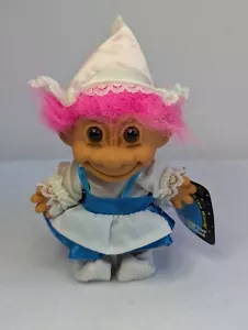 Vintage Trolls Around The World Holland 5" Russ Lucky Troll Doll Pink Hair - Picture 1 of 7