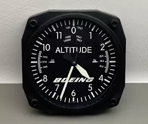 Trintec Aviation Airplane Gauge Altitude Clock Boeing Altimeter Analog 7" - Picture 1 of 7