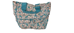 Roxy "Jet" Blue & Beige AOP Bubble Beach / Holiday Holdall / Travel Tote Bag - Picture 1 of 17