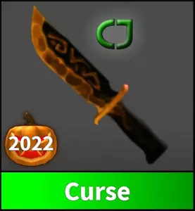 Roblox Murder Mystery 2 MM2 2022 Curse Knife - Picture 1 of 1