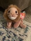 TY Beanie Baby. ROARY the Lion. Rare Tag Errors. Excellent Condition