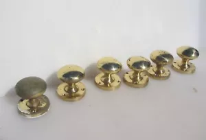 Brass Door Knobs Handles Plates Old Late Vintage / Retro Jot Lot Bulk - Picture 1 of 9