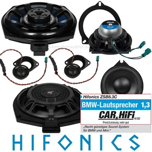 Hifonics ZSB8.3C 3-Wege 420 Watt Lautsprecher für BMW E-F-Modelle 1er 3er 5er X5 - Bild 1 von 8