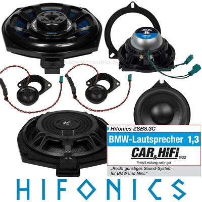 Hifonics ZSB8.3C 3-Wege 420 Watt Lautsprecher für BMW E-F-Modelle 1er 3er 5er X5 - Bild 1 von 4