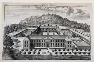 View: Morden College Engraving J. Kip 1710. Blackheath - Picture 1 of 1