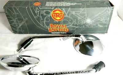 Originale Royal Enfield Classic 350cc & 500cc - Kit specchietti retrovisori a... - Immagine 1 di 4