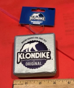 Klondike Bar Christmas Tree Ornament New Cool Squares Original RUZ Polar Bear - Picture 1 of 3