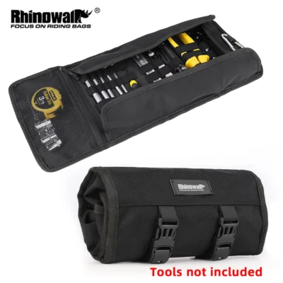 Rhinowalk Motorcycle Tool Bag Portable Pouch Outdoor Repair Tool Roll Pack - Image 1 of 4