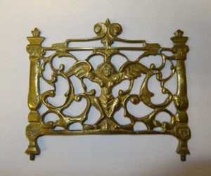 Dollhouse Miniature Vintage Ornate Brass Headboard for 1:12 Doll House Bed - Picture 1 of 1