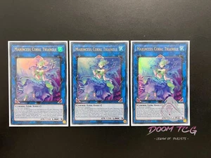 Yugioh Marincess Coral Triangle LED9-EN033 1st Ed (3x) “Marincess Deck Support” - Picture 1 of 1