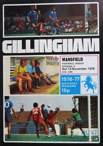 Gillingham v Mansfield Town 1976-77 - Division 3 - 12 November 1976 - Picture 1 of 1