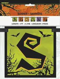 Unique Spooky Block Party Halloween 4 feet Banner - Bild 1 von 1