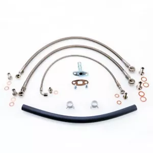 TRITDT Fits S14 S15 SR20DET W/ RB25DET T3 Turbo Top Mount Oil and Water Line Kit - Picture 1 of 3