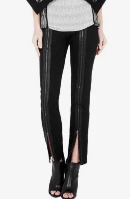 New SASS & BIDE  "If I Had A Robot" Leather Trim Exposed Zip Jeans Sz 26 - $350 - Image 1 of 4